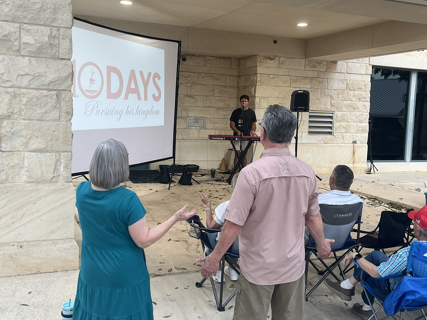 Greg Milam, our M/C, joined in praise